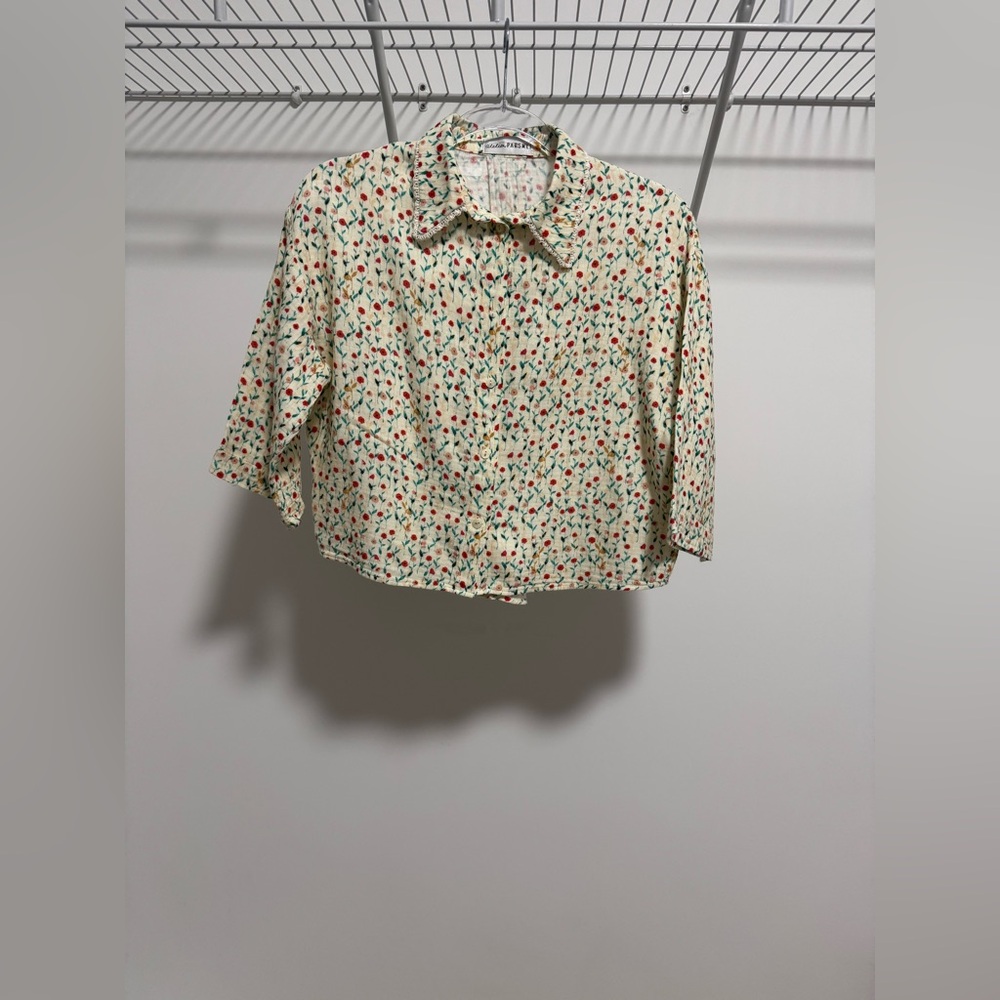 Atelier Parsmei Imogene Poppy Garden Blouse Size 16